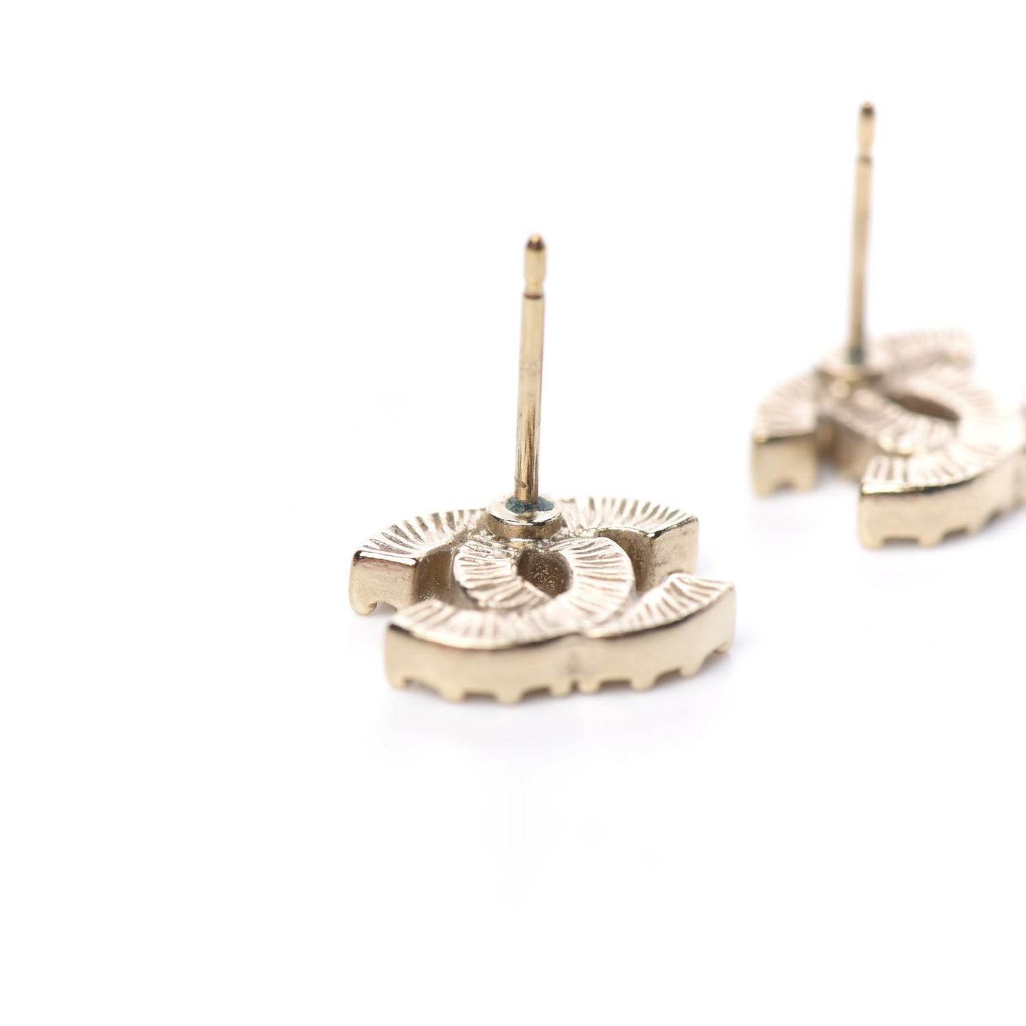 Crystal CC Earrings Gold
