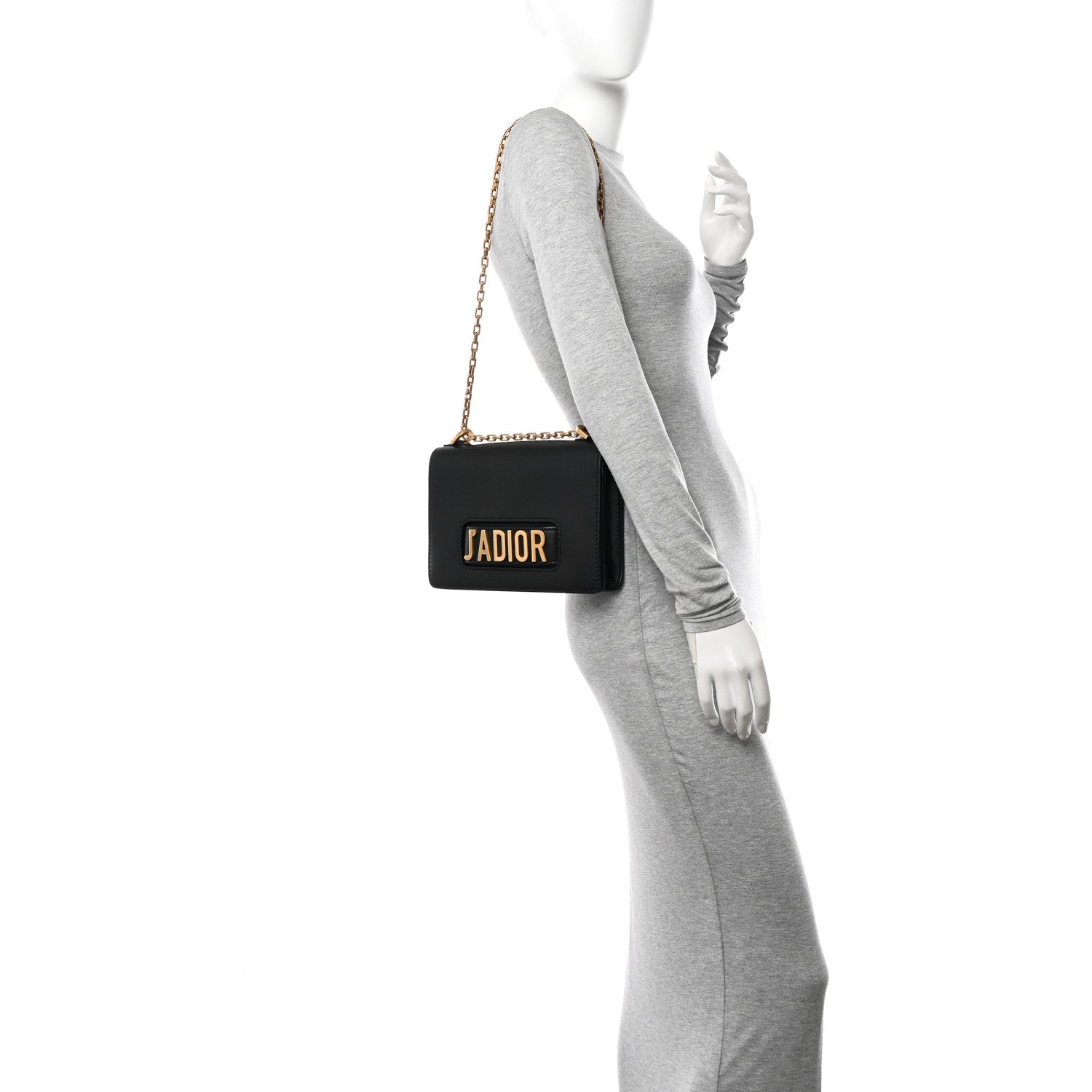 Christian Dior Calfskin J'Adior Chain Flap Bag Black 2 of 11