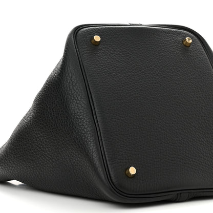 Hermes Taurillon Clemence Picotin Lock 22 MM Black 9 of 11