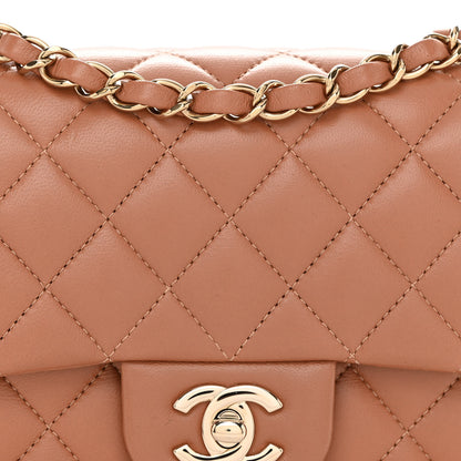 Chanel Lambskin Quilted Mini Square Flap Brown 8 of 12