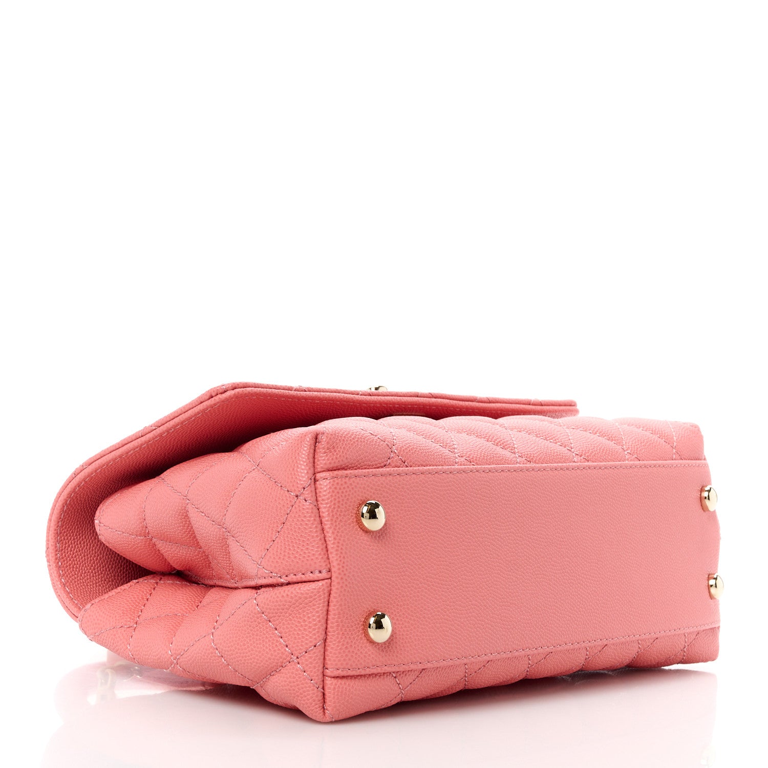Chanel Caviar Quilted Mini Coco Handle Flap Pink 4 of 11