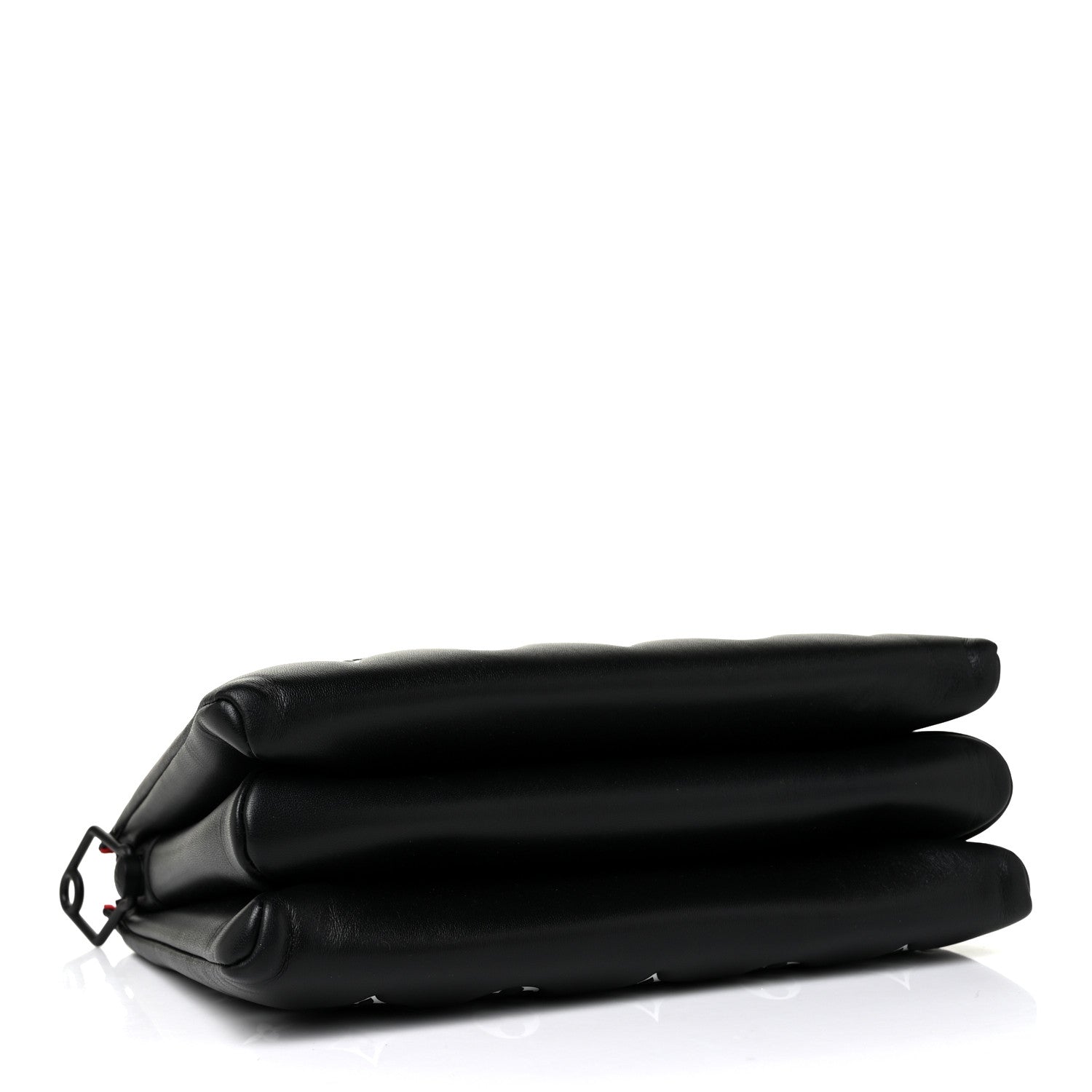 Louis Vuitton Lambskin Embossed Monogram Coussin PM Black White 4 of 8