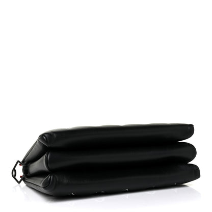 Louis Vuitton Lambskin Embossed Monogram Coussin PM Black White 4 of 8