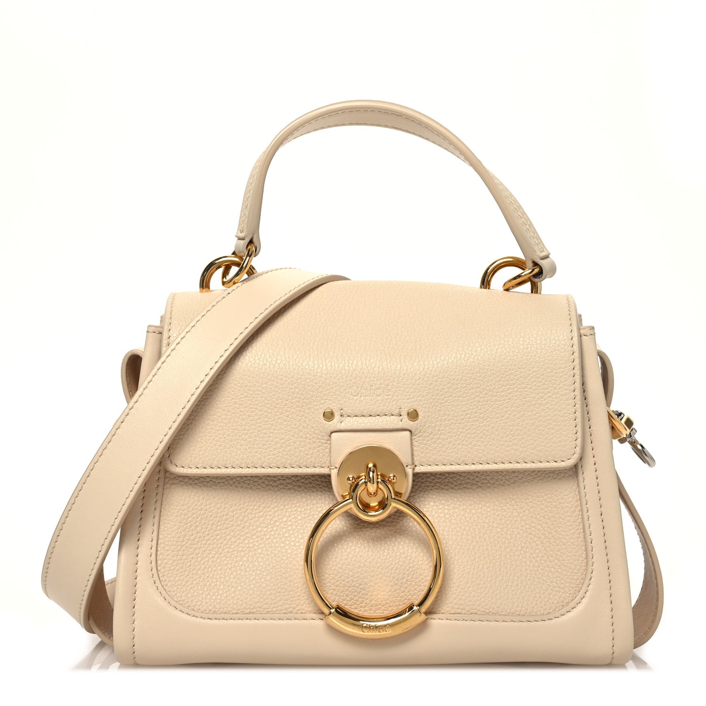 Calfskin Mini Tess Day Bag Sweet Beige