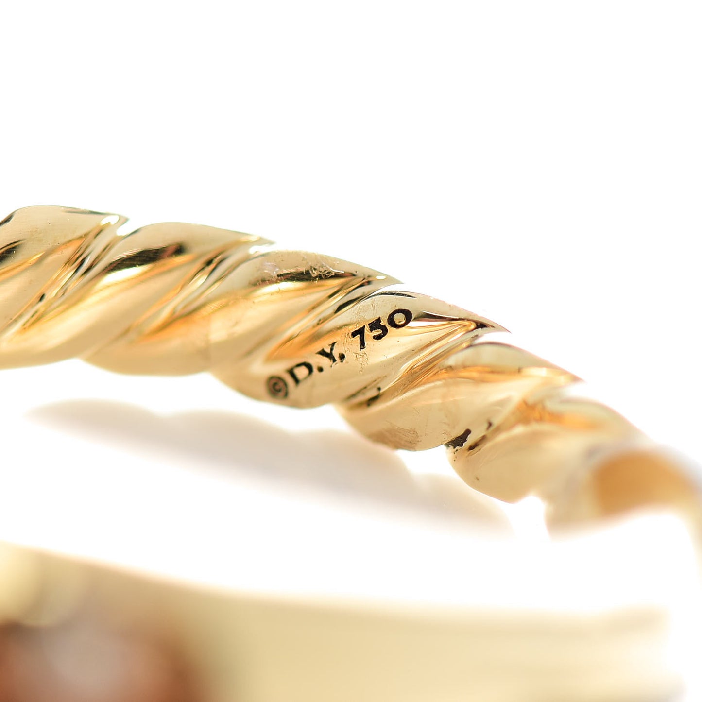 18K Yellow Gold Diamond 11mm Pure Form Ring 54 7