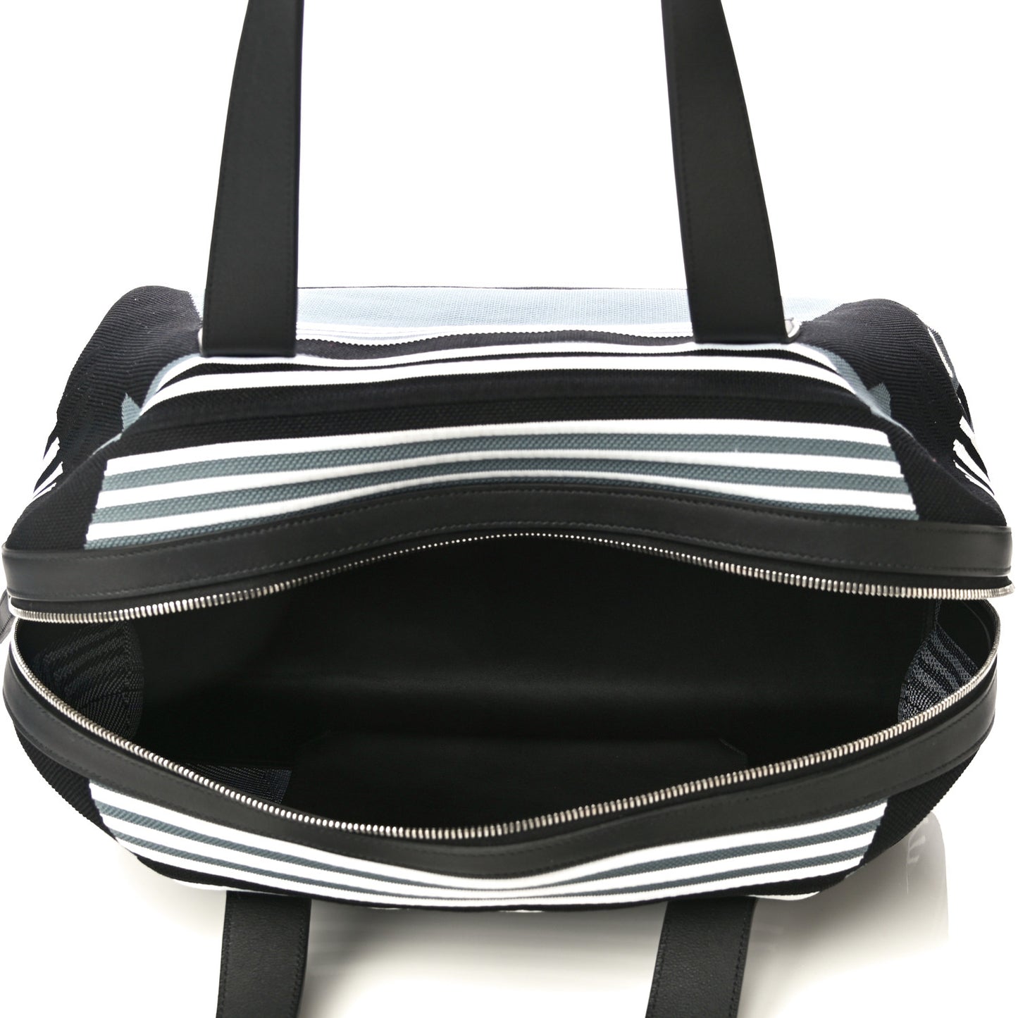 Technical Mesh Calfskin Hunter Dynamo Duffle Bag Black Gris Asphalte