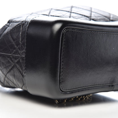 Chanel Aged Calfskin Quilted Small Gabrielle Backpack Black 8 of 12