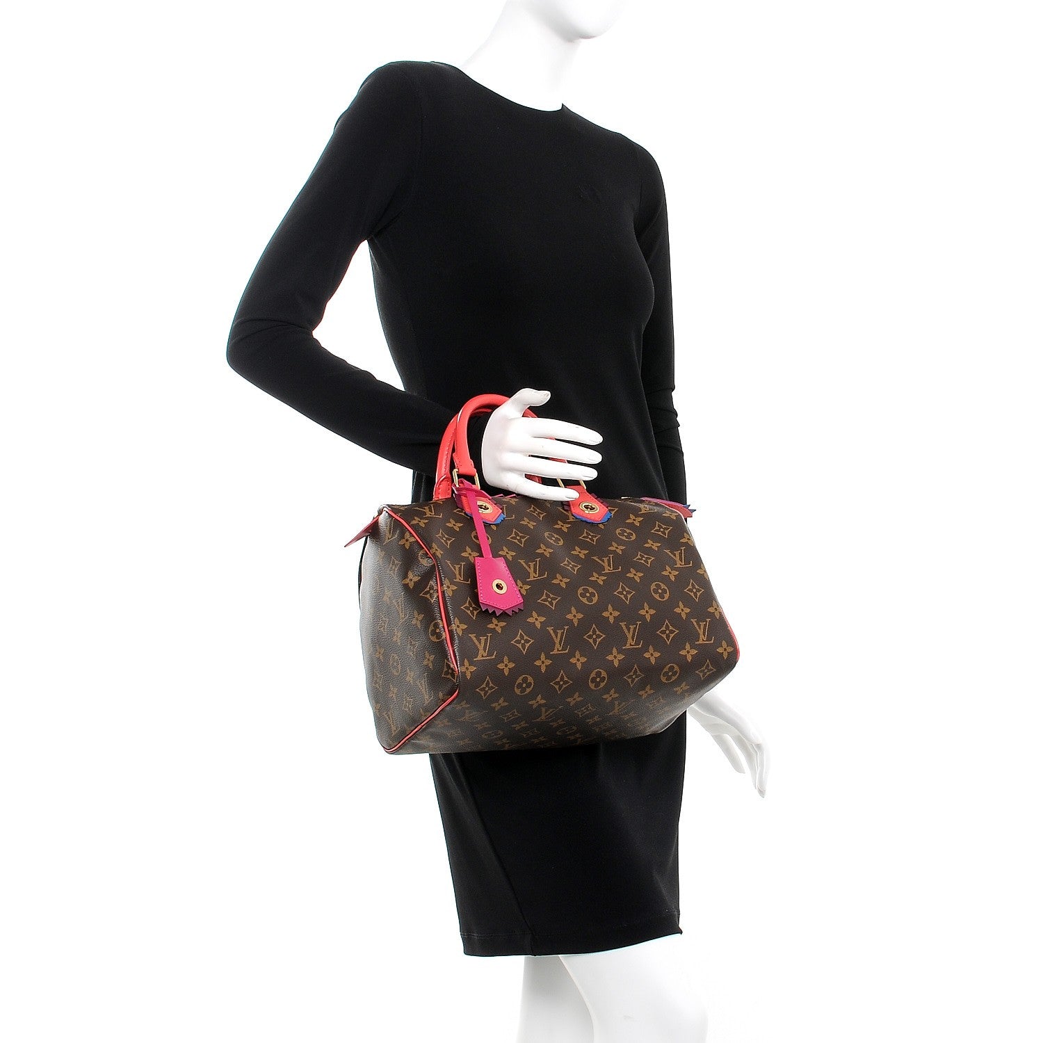 Louis Vuitton Monogram Totem Speedy 30 Flamingo 2 of 11