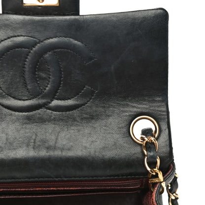 Chanel Lambskin Quilted Mini Square Flap Bag Black 19 of 35