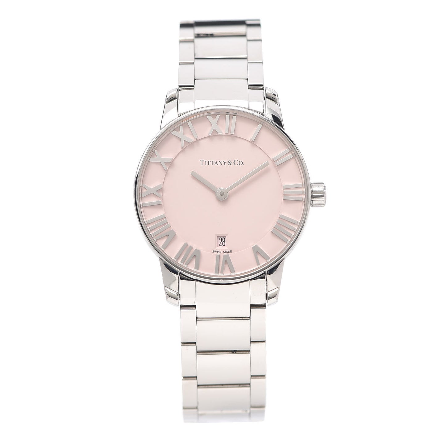 Stainless Steel 29mm Atlas 2-Hand Quartz Watch Pink