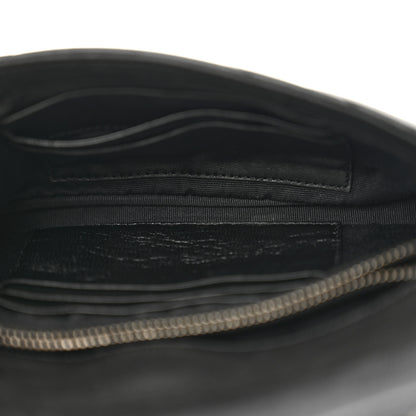 Saint Laurent Sheepskin Matelasse Chevron Monogram College Chain Wallet Black 5 of 12