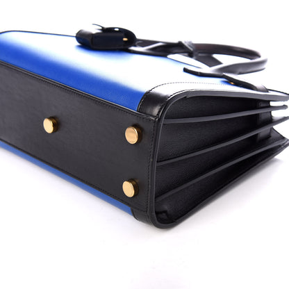 Saint Laurent Calfskin Bi-Color Nano Sac De Jour Royal Blue Black 8 of 8