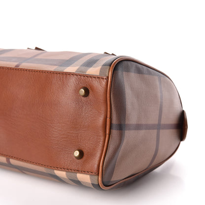 Burberry Smoked Check Small Chester Bowling Bag Brown 6 of 17