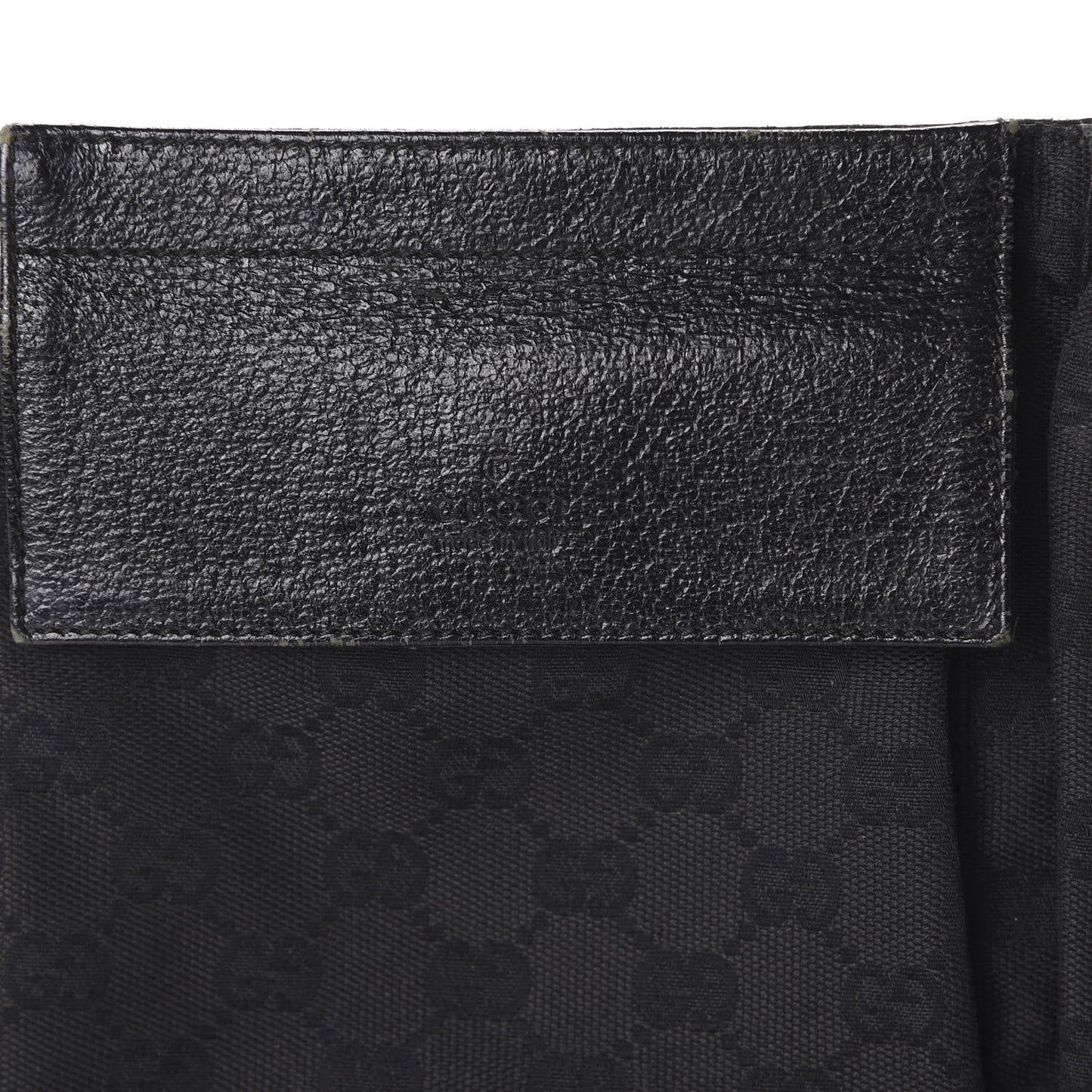 GG Monogram Double Pocket Belt Bag Black