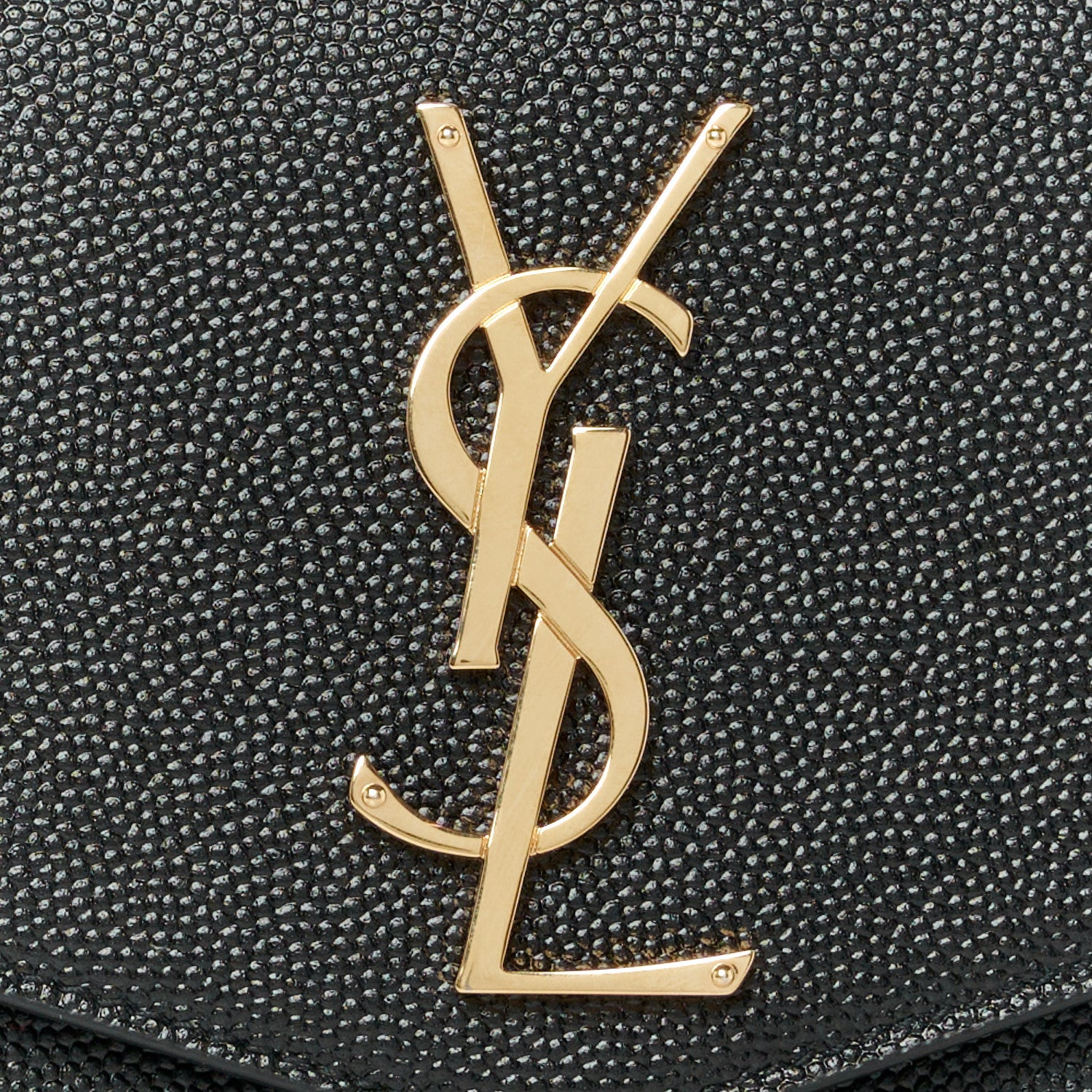 Saint Laurent Grain De Poudre Monogram Uptown Wallet Black 11 of 11