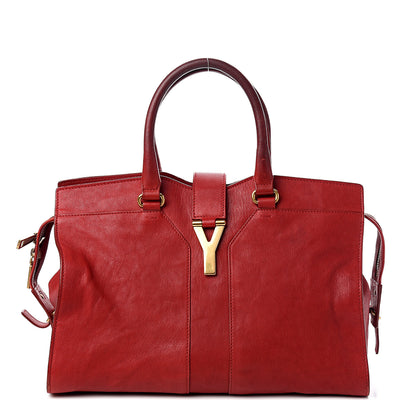Saint Laurent Sheepskin Medium Cabas ChYc Red 1 of 12