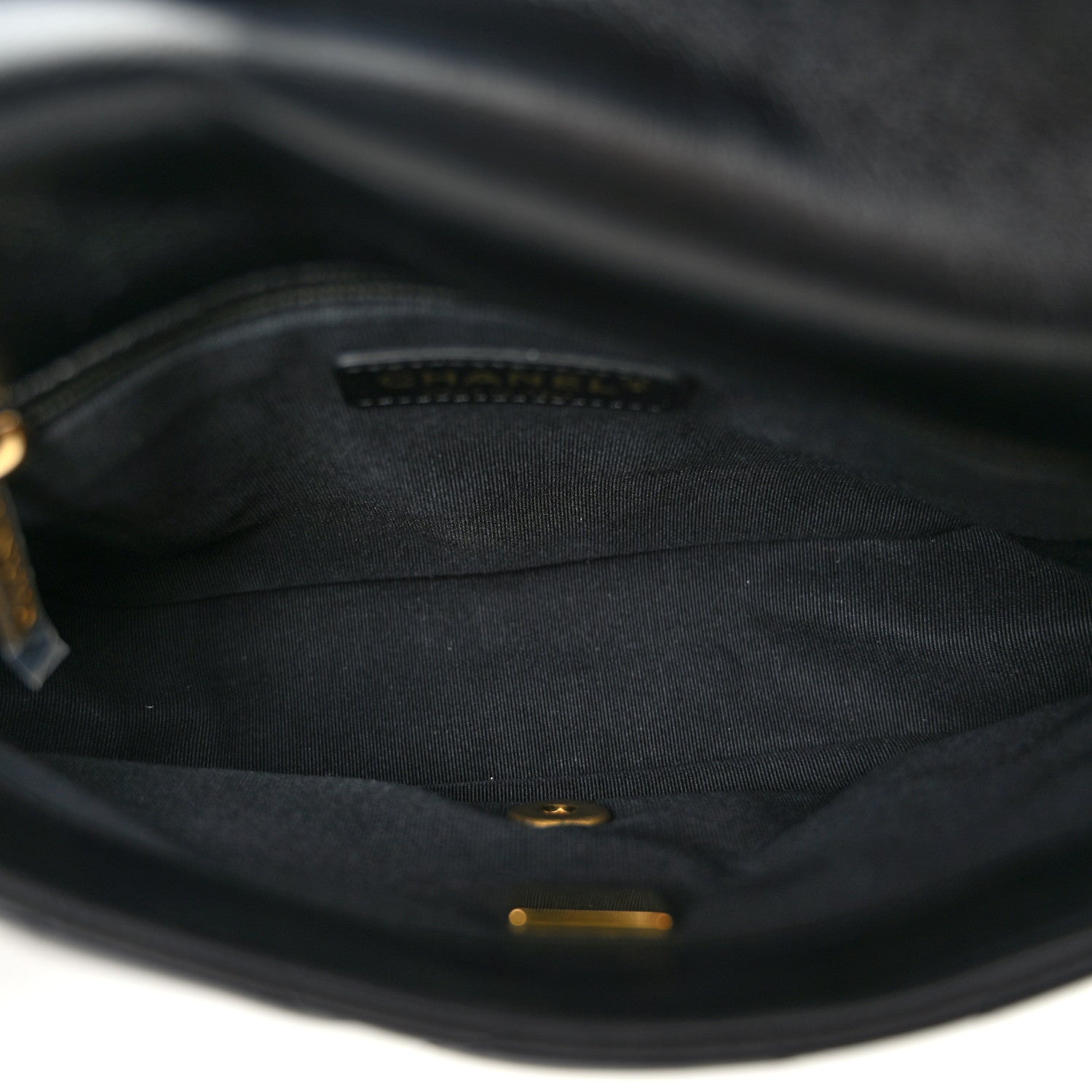 Chanel Lambskin Quilted Small Lacquered Chain Flap Black 5 of 10