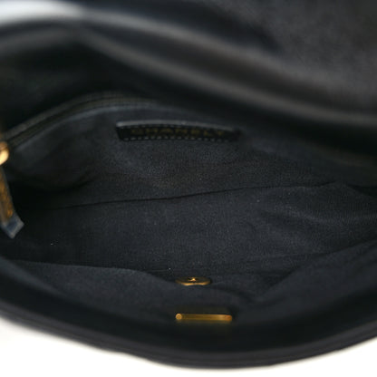 Chanel Lambskin Quilted Small Lacquered Chain Flap Black 5 of 10