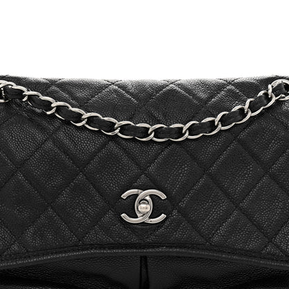 Chanel Grained Calfskin Medium Natural Beauty Flap Black 8 of 10