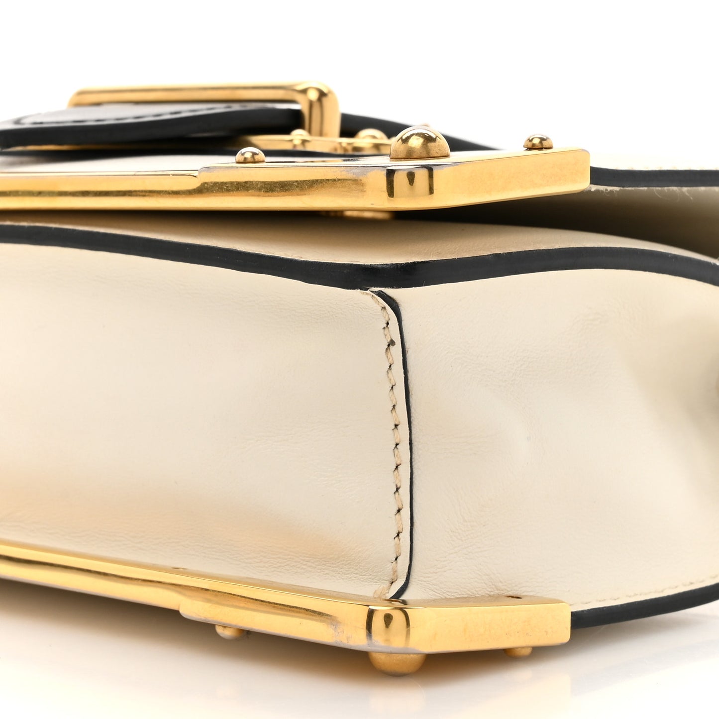 City Calf Saffiano Cahier Bag Talco Black