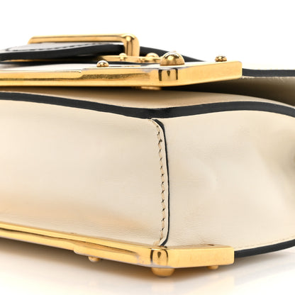 Prada City Calf Saffiano Cahier Bag Talco Black 8 of 13