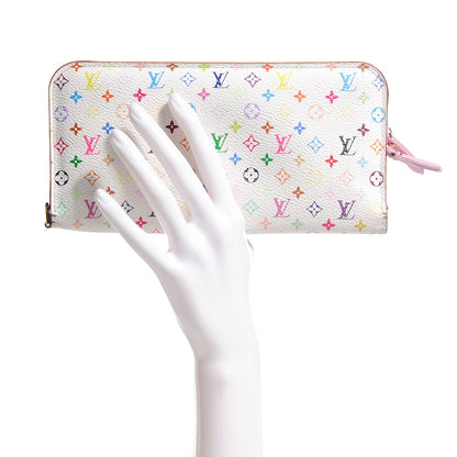 Louis Vuitton Monogram Multicolor Insolite Wallet White Litchi 2 of 7