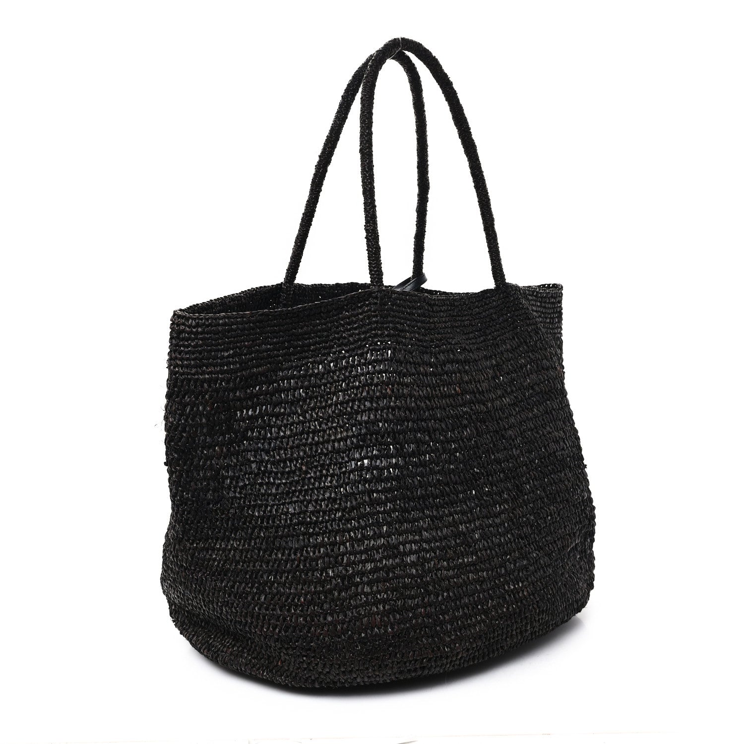The Row Raffia Oregon Bag Black 4 of 12