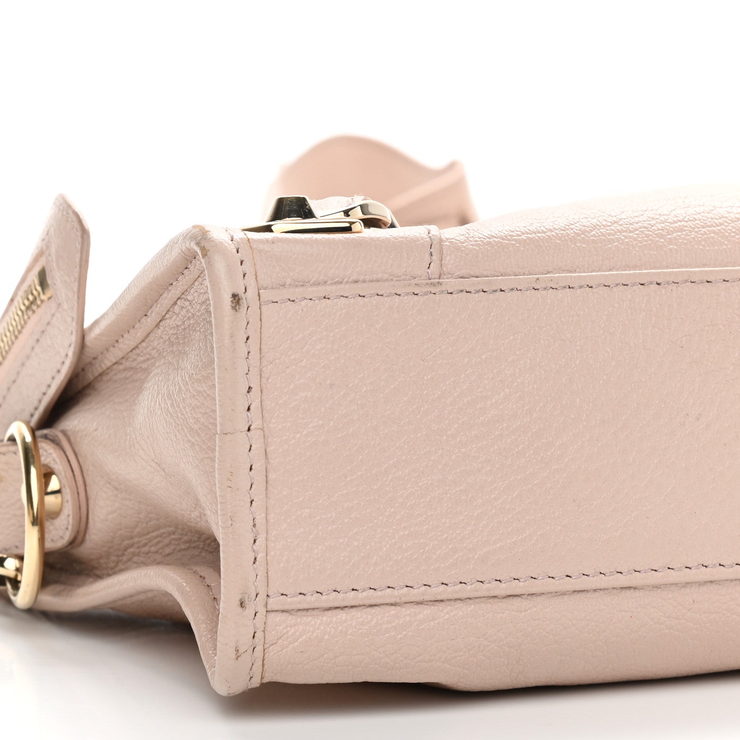 Balenciaga Chevre Gold Metallic Edge Hardware Mini City Rose Aubepine Bois de Rose 8 of 10
