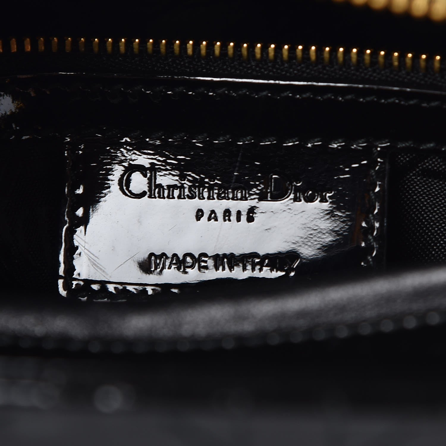 Christian Dior Patent Cannage Large Lady Dior Black 7 of 8