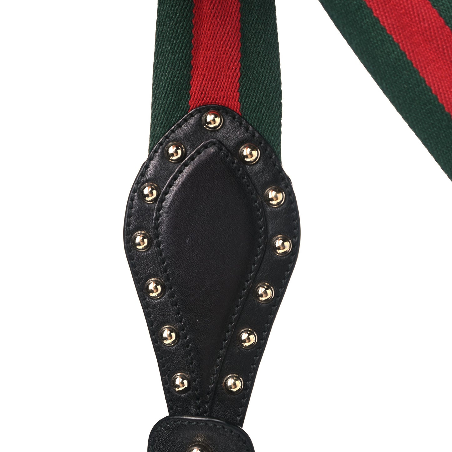 Monogram Web Studded Pelham Shoulder Bag Black