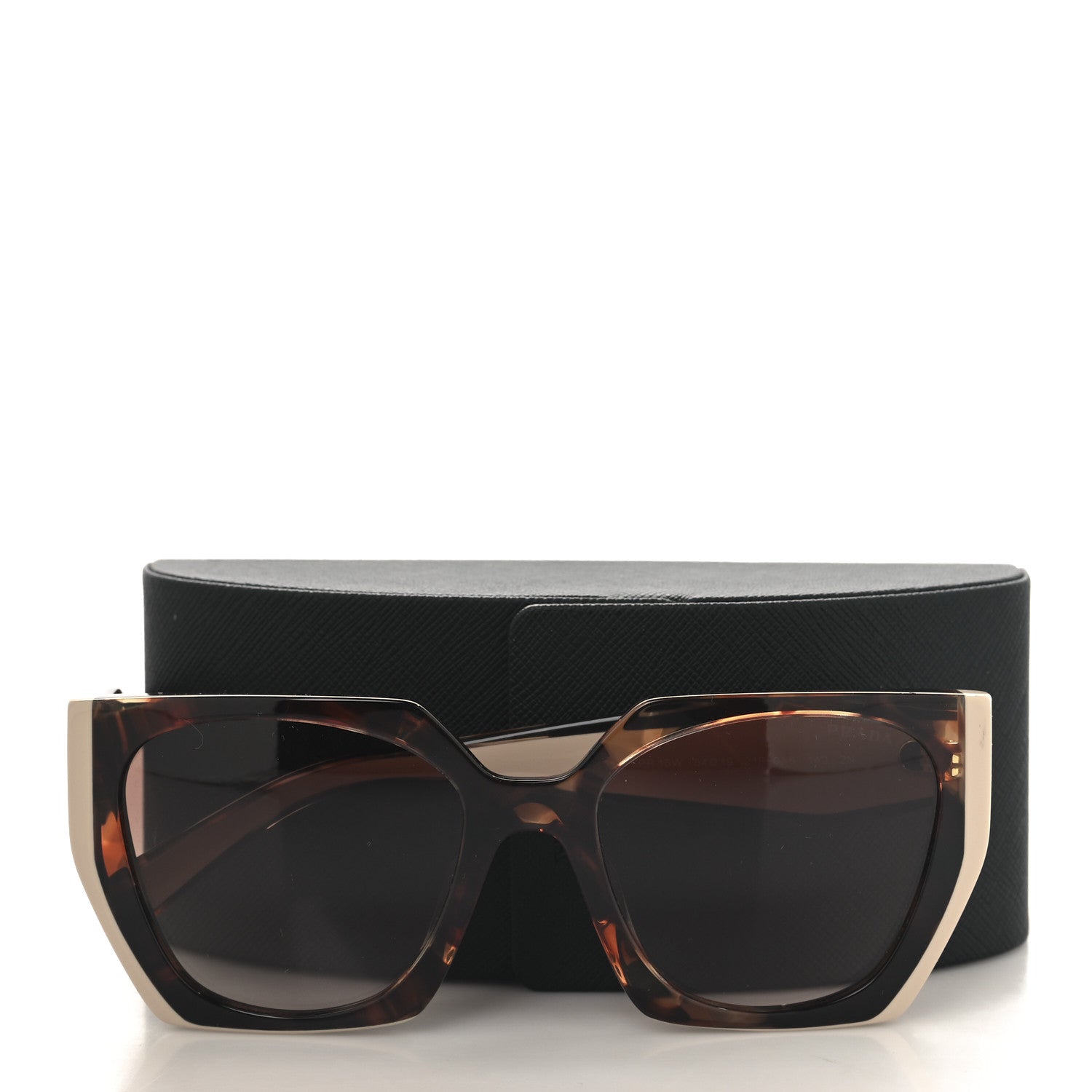 Prada Acetate Sunglasses SPR 15W Tortoise Caramel Powder 7 of 7
