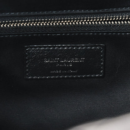 Saint Laurent Lambskin Mixed Matelasse Joan Bowling Bag Black 6 of 8