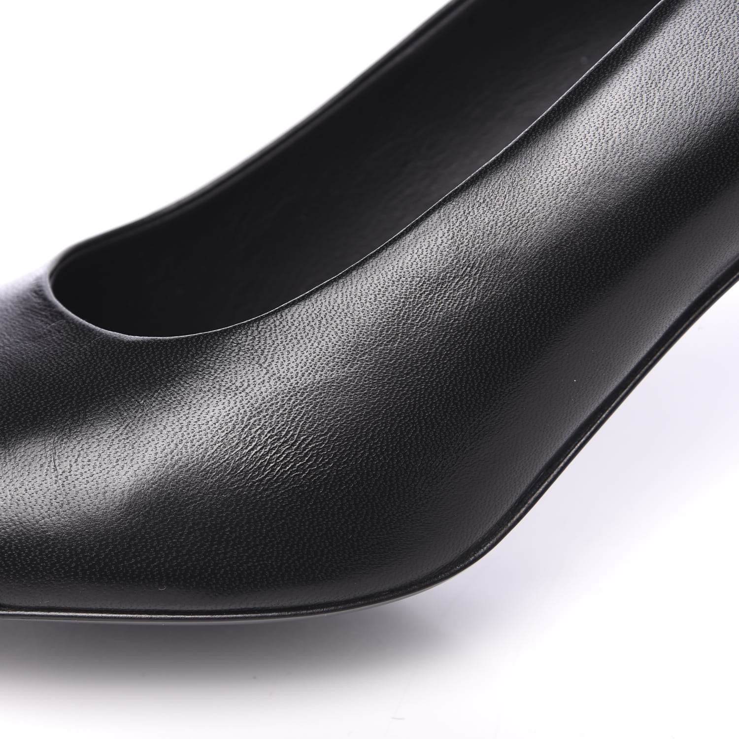 Chanel Lambskin Calfskin Patent Cap Toe CC Pumps 40.5 Black 9 of 12