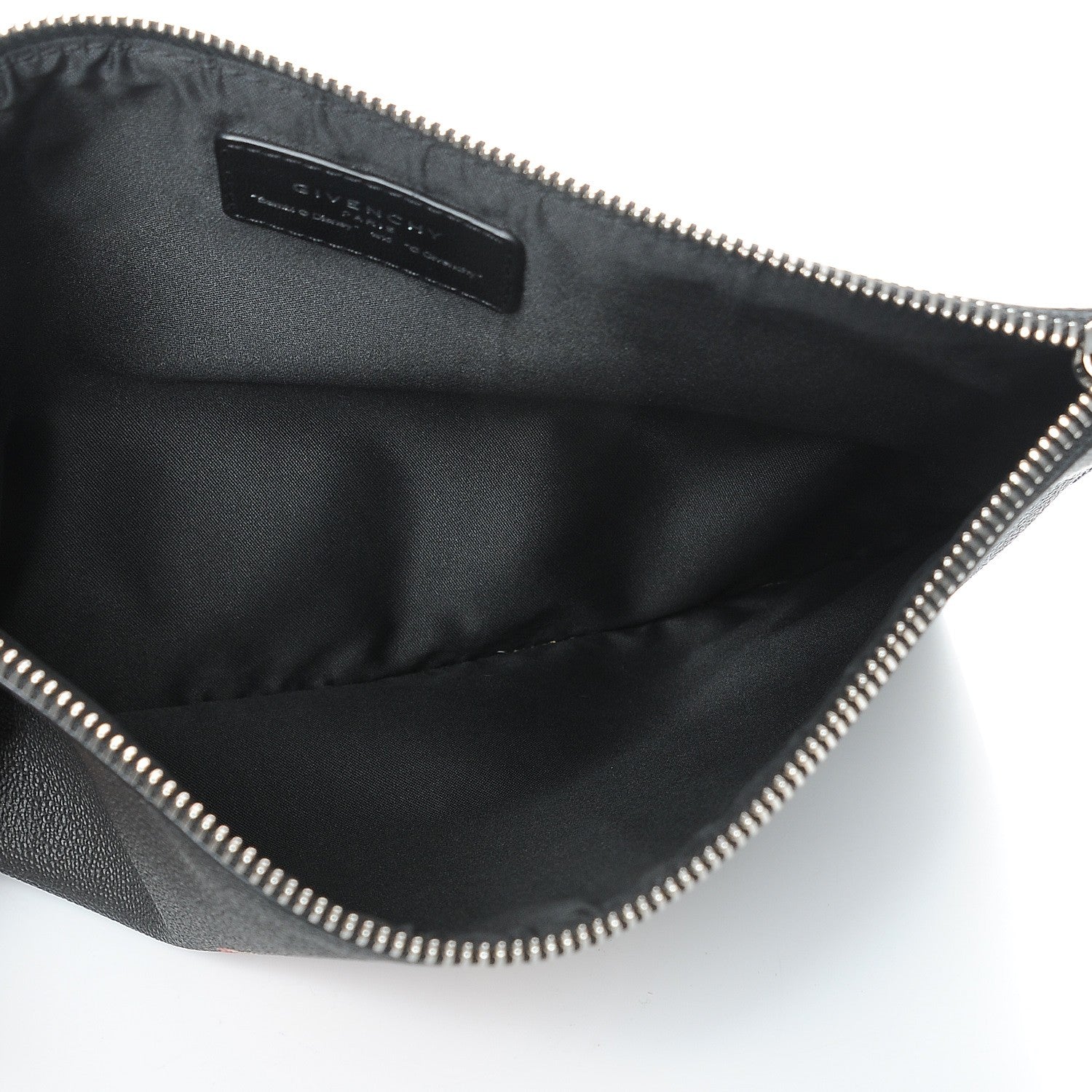 Givenchy Textured Coated Canvas Bambi Print Medium Cosmetic Pouch Black 5 of 7