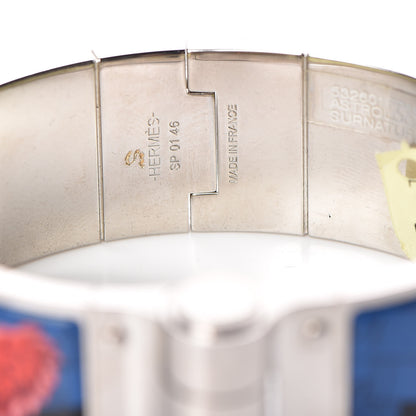 Hermes Enamel Printed Wide Charniere Astrologie A Pois Hinged Bracelet S Surnaturel 4 of 4