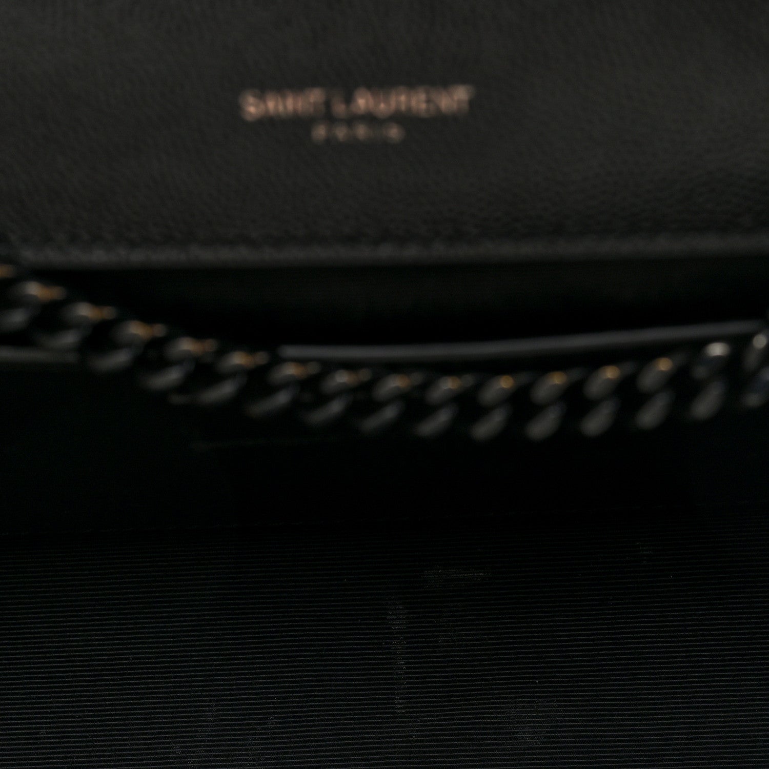 Saint Laurent Grain De Poudre Medium Classic Monogram Monochrome Kate Satchel Black 4 of 8