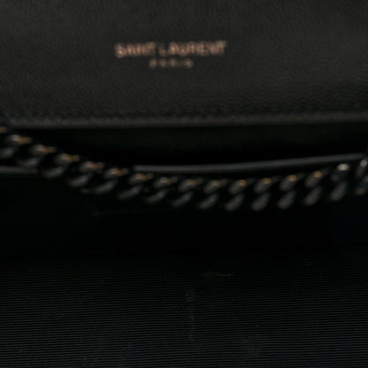 Saint Laurent Grain De Poudre Medium Classic Monogram Monochrome Kate Satchel Black 4 of 8