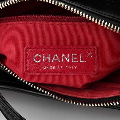 Chanel Aged Calfskin Quilted Small Gabrielle Hobo Black 6 of 12