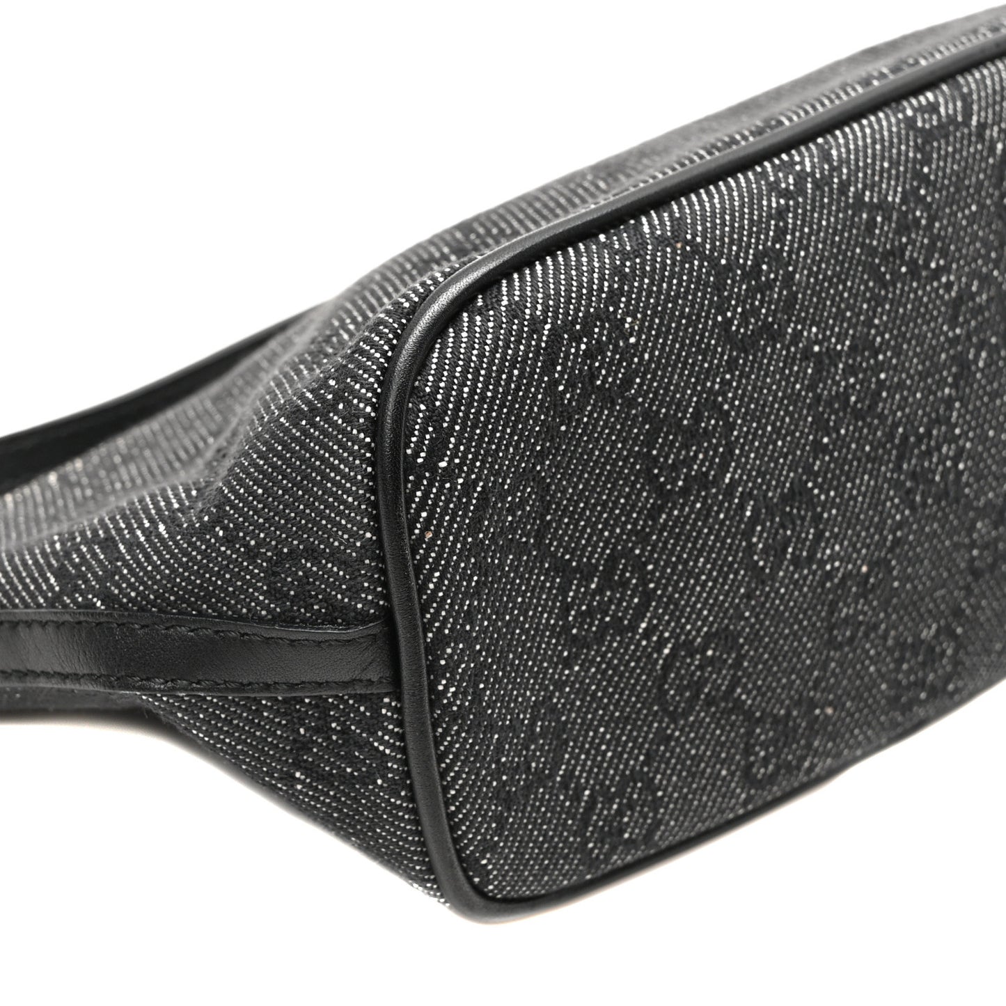 Denim Monogram Boat Pochette Black