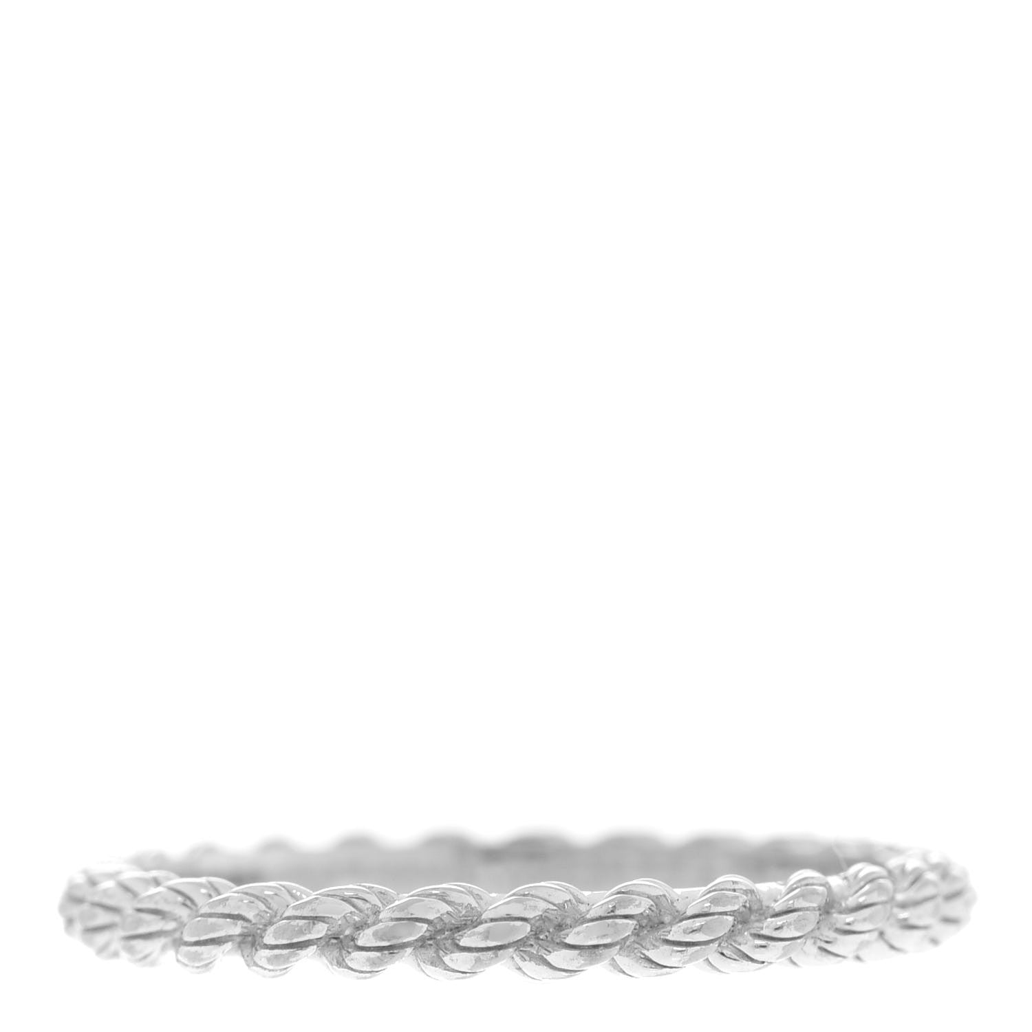 Boucheron 18K White Gold Serpenti Boheme Wedding Band Ring 47 4 1 of 6