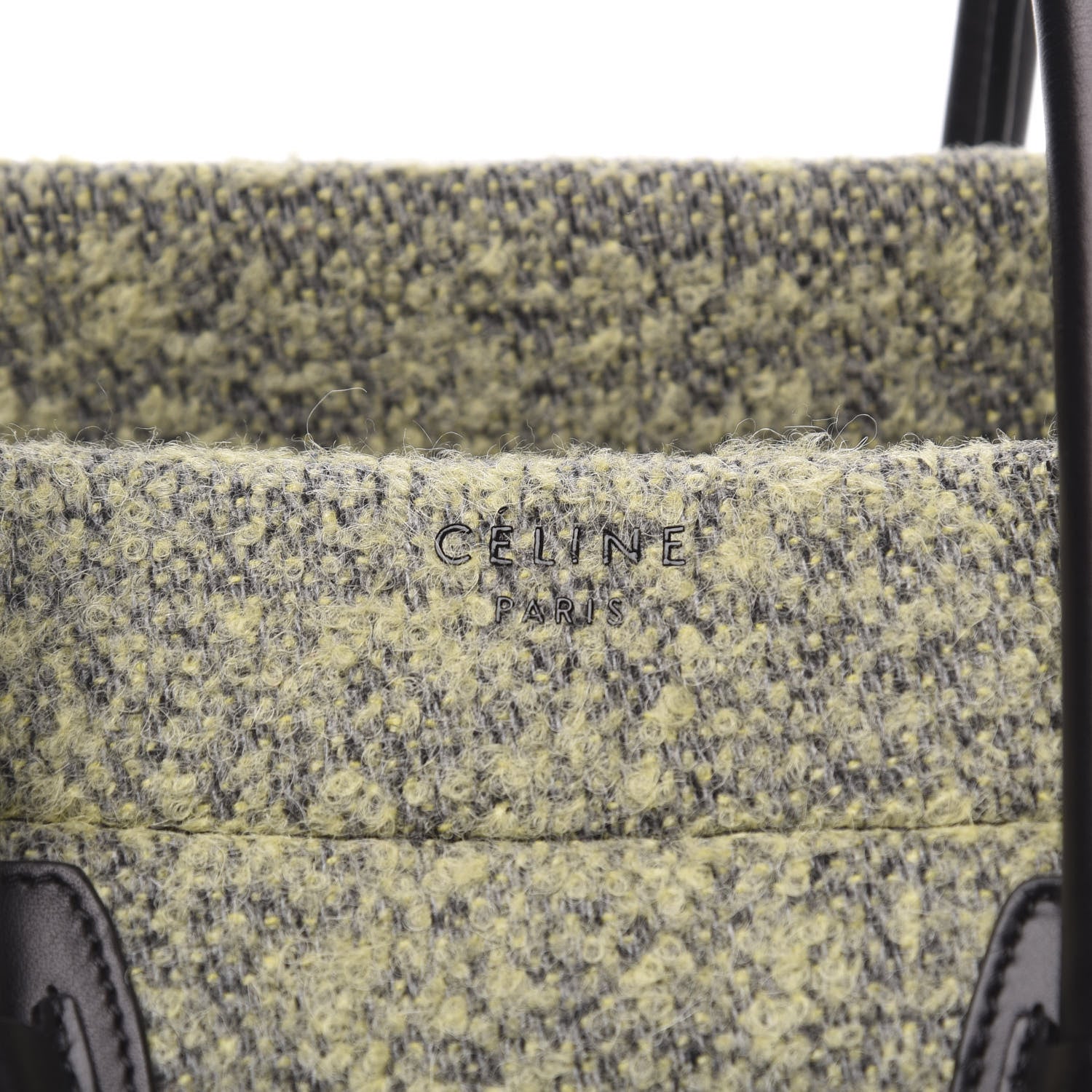 Celine Felt Medium Phantom Luggage Yellow Grey 10 of 11