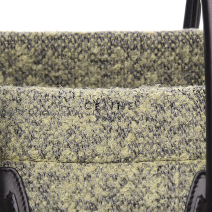 Celine Felt Medium Phantom Luggage Yellow Grey 10 of 11