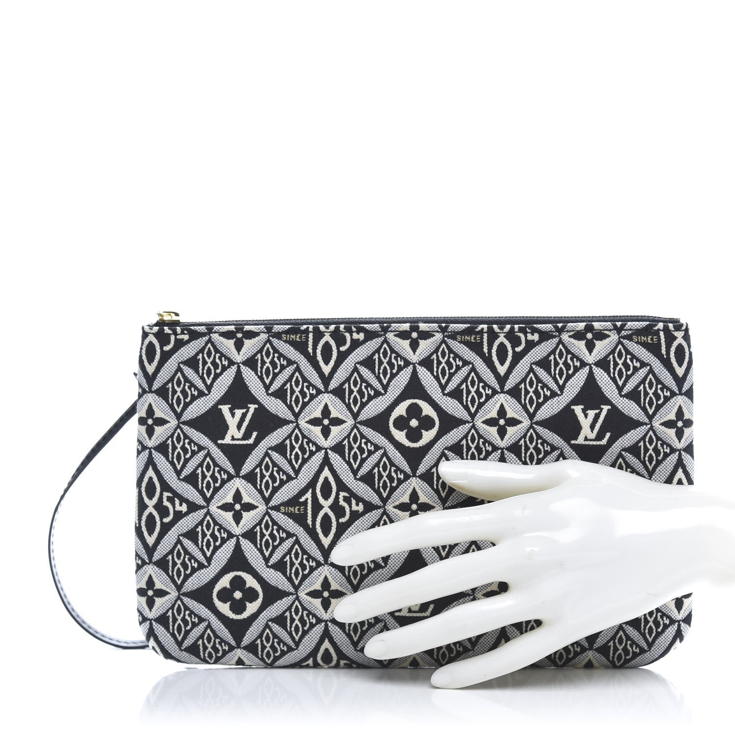 Louis Vuitton Jacquard Since 1854 Neverfull MM GM Pochette Grey 2 of 9