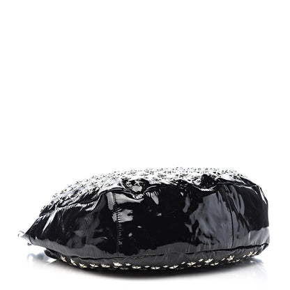 Jimmy Choo Patent Star Studded Large Sky Hobo Black 5 of 15