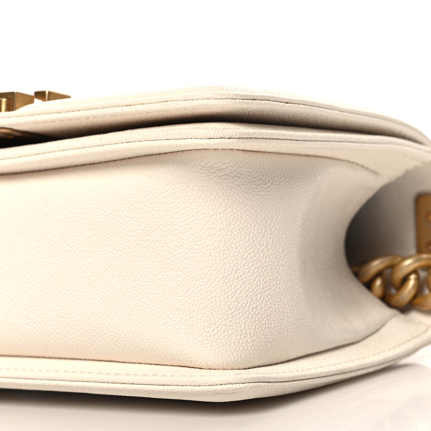 Chanel Caviar Quilted Small Boy Flap White 10 of 10