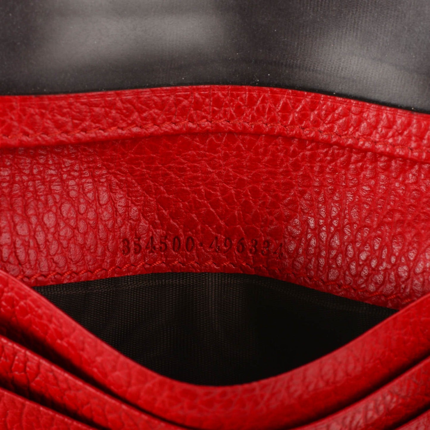 Dollar Calfskin Swing Train Pass Card Case Tabasco