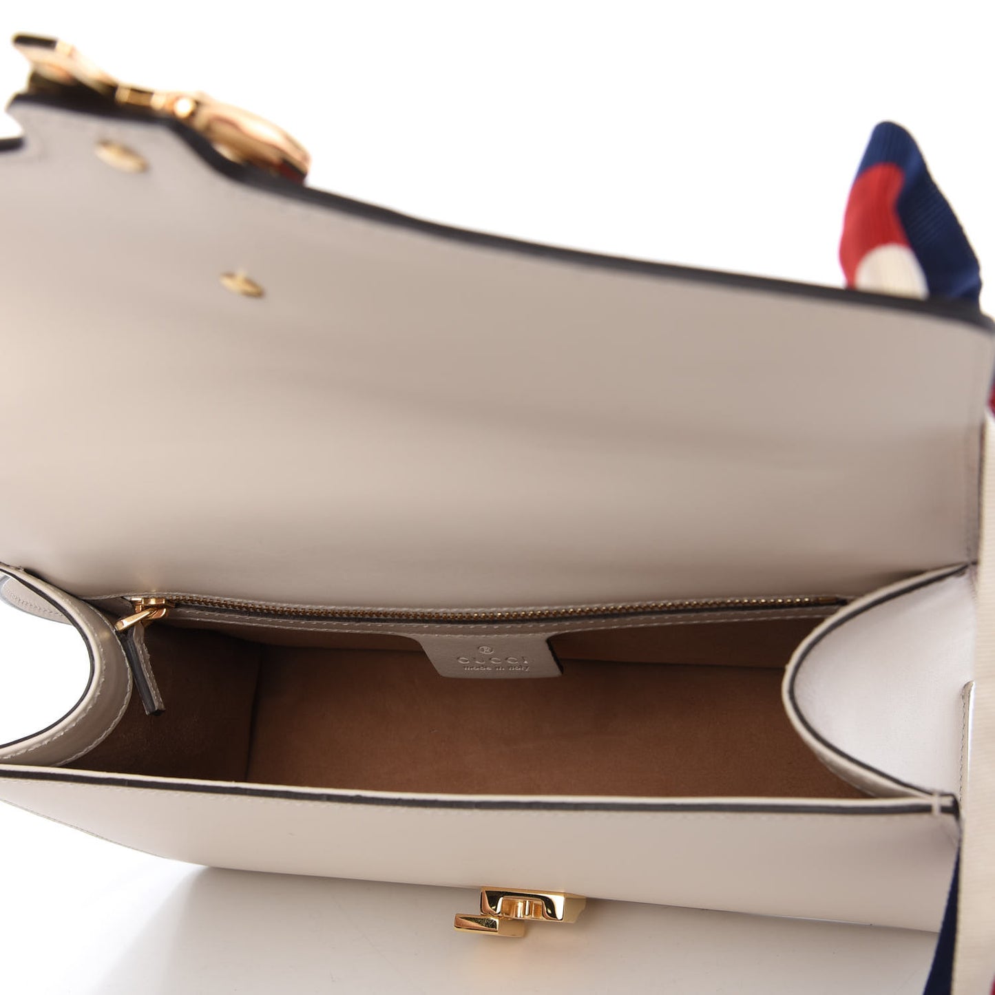 Calfskin Small Sylvie Shoulder Bag Off White