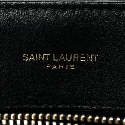 Saint Laurent Calfskin Y Quilted Monogram Small Loulou Chain Satchel Black 6 of 11