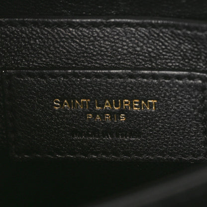 Saint Laurent Grain de Poudre Mini Classic Monogram Cassandra Top Handle Black 6 of 8