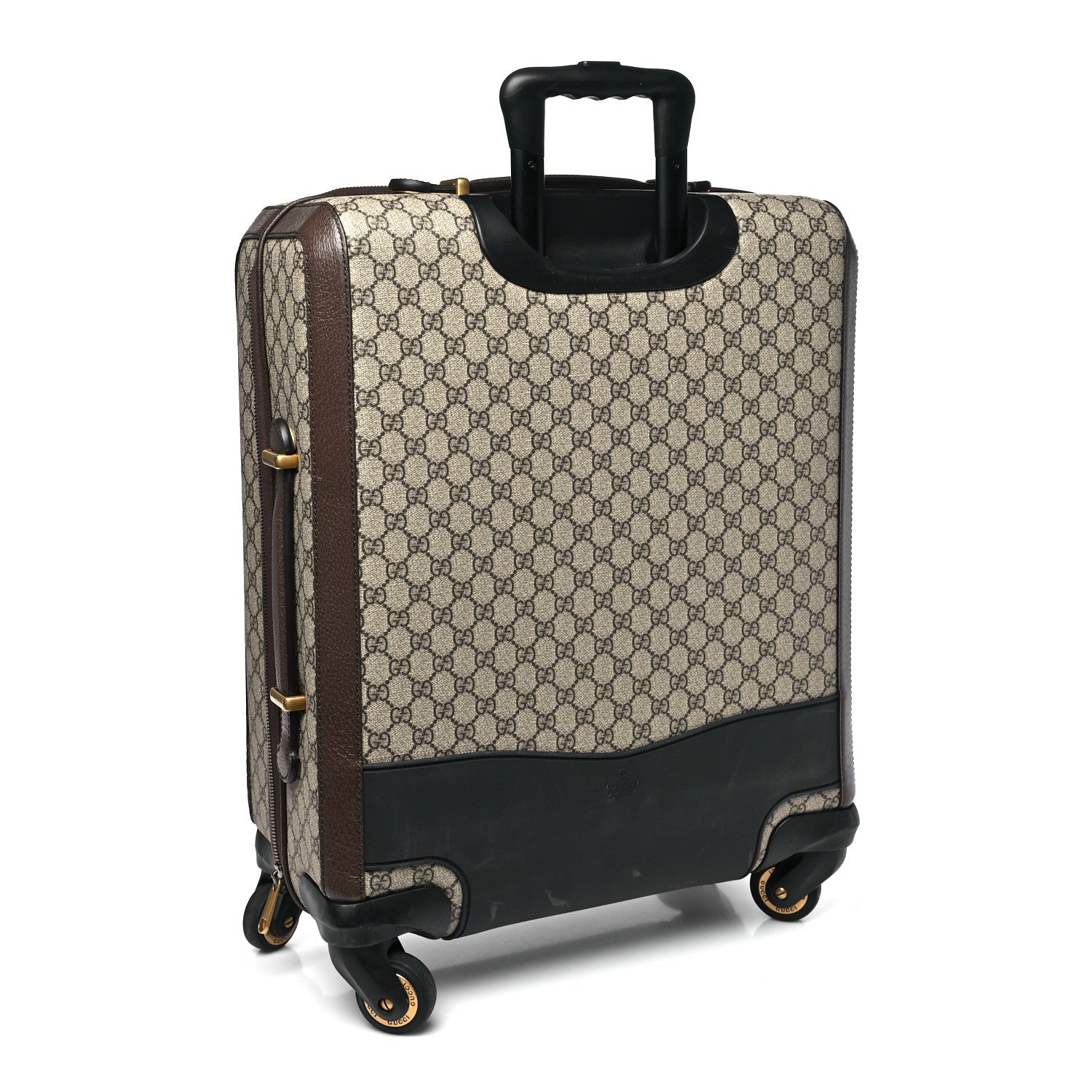 Gucci GG Supreme Monogram Web Medium Savoy Trolley Beige Ebony 2 of 13